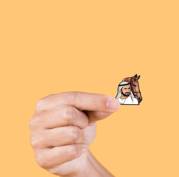 oh, Wanted Studio Brooch - Sheikh Mohammed Bin Rashid Al Maktoum 03, Metal